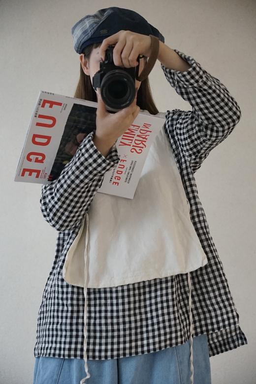 LABORATORY 亚麻碎花领衬衫上衣 商品图2