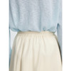 初棉 秋冬涤天丝羊毛半身裙 纯色百褶A字裙 商品缩略图3