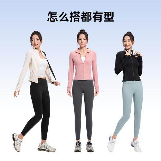 MOLYVIVI拼接款人鱼线外套2025春夏新款磨毛运动透气吸汗防晒UPF200＋ 商品图4