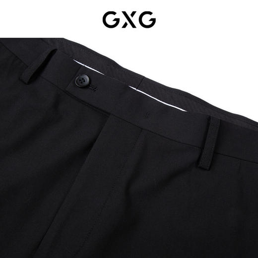 GXG男装黑色简约基础休闲商务套西西裤    春季热卖休闲裤 商品图3