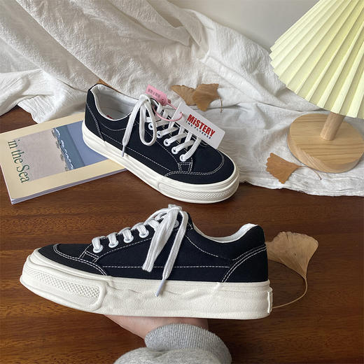 【YW】无忧购25年春季小众百搭休闲复古增高帆布鞋MIS-542（截单后7天发货) 商品图13