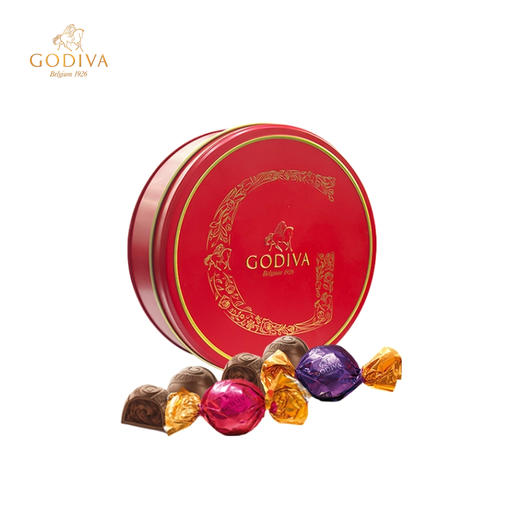 【自营】 GODIVA 歌帝梵 精选松露形巧克力铁盒 6颗装 60g 商品图0