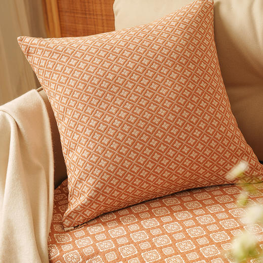 菱形雏菊系列沙发巾靠包棉四季通用高端轻奢防滑高级感高档靠包定制 商品图2