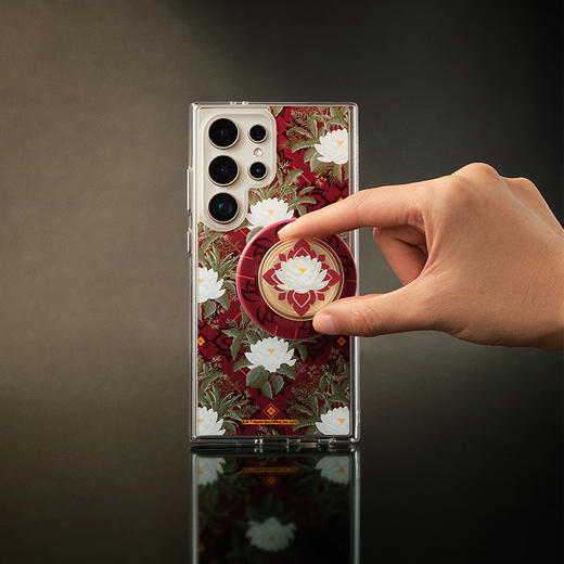 【白莲花度假村】雅致白莲 POPCASE手机壳 MagSafe Popcase磁吸款 撞色 植物花卉 国风 iPhone 16/15/14 商品图1