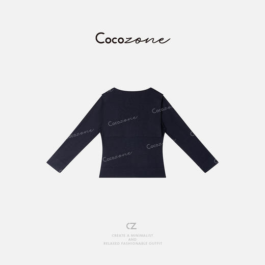 COCO ZONE 100绵羊毛春季圆领外搭披肩针织衫ACD1A0027 商品图1