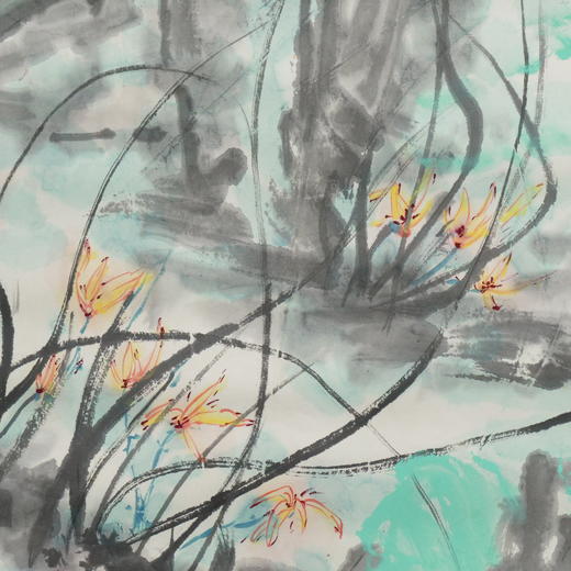 林顺文《花鸟之十七》国画70CM*46CM约3平尺手绘纸本宣纸作品【原作编号GH0431】 商品图3