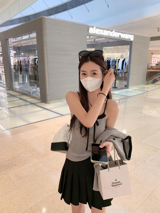 <曾小咸推荐>韩系2色毛衣开衫毛织吊带两件套 日常199.99 立减100 秒杀99.99！ 商品图12