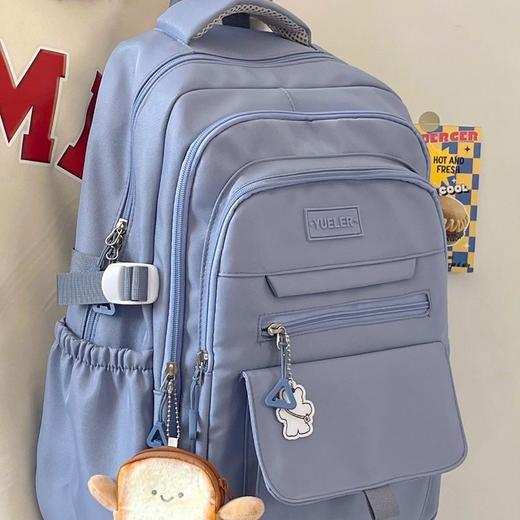 【下单即送挂件❗️日系高颜值双肩包】采用尼龙材质，耐磨耐脏一擦即干净，双肩透气肩带，不勒肩膀 肩感舒适，中小学生新款卡通可爱ins风，开学季大容量包包L 商品图4