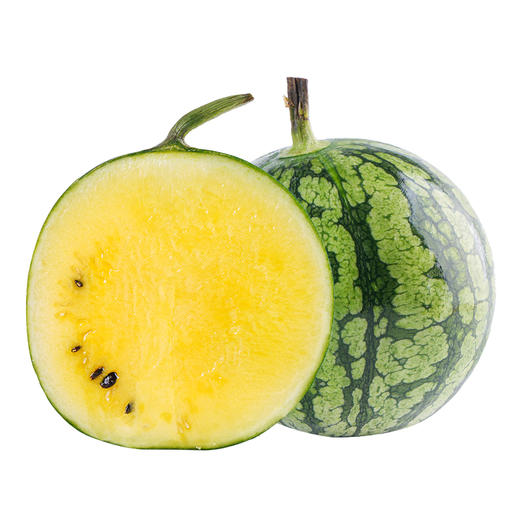 新鲜水果 冰淇淋黄心西瓜 1枚（每枚2.5斤左右） 商品图0
