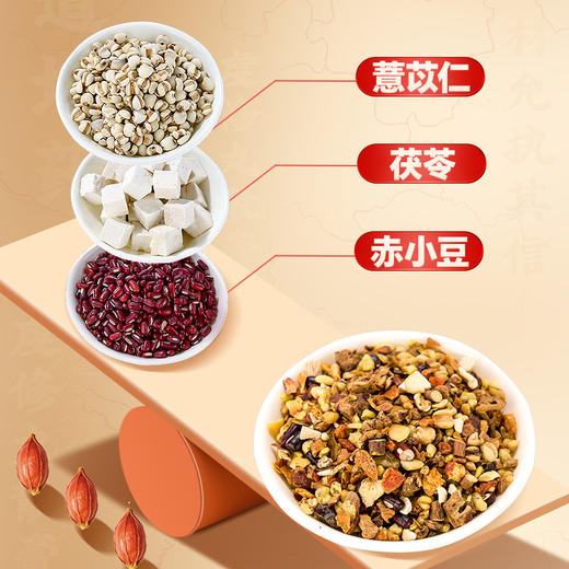 雷允上赤小豆薏米茯苓茶10g*20包/盒 商品图3