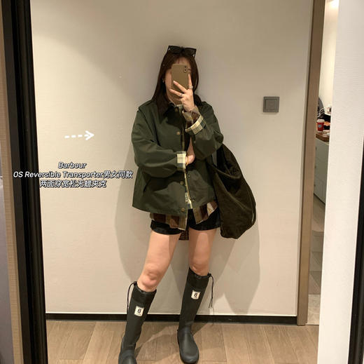 Barbour 原单男女两面穿无蜡夹克外套020601 商品图4