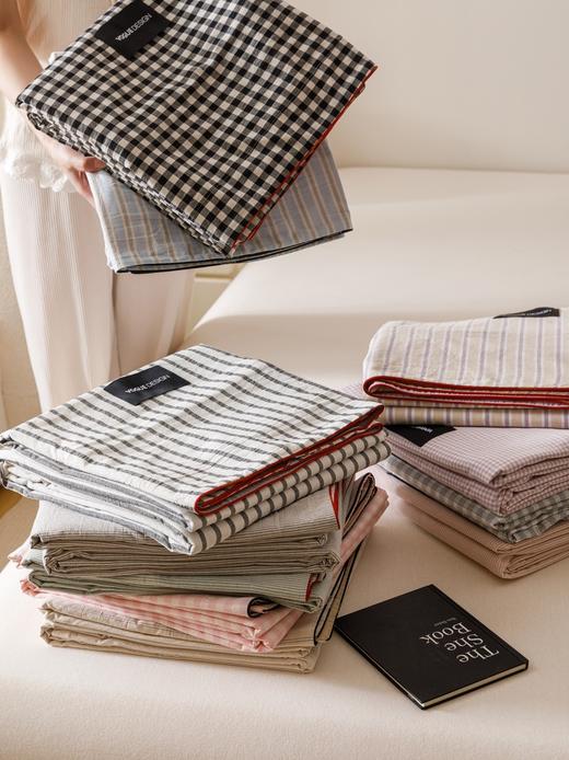 春夏色织全棉水洗棉大提花四件套  超柔软糯透气全棉套件 商品图8