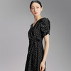 【商场同款】伊芙丽春秋法式波点泡泡袖显瘦围裹式连衣裙1F7291004 商品缩略图4
