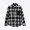 GXG男装 经典黑白格纹毛呢加棉衬衫式夹克外套  冬季热卖夹克 商品缩略图4