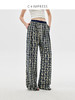 C+IMPRESS西嘉|全棉复古格子裤女2025春季新款撞色抽绳休闲运动裤KZ2501039 商品缩略图1