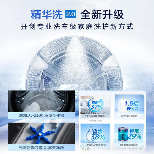 海尔（Haier）滚筒洗衣机全自动10公斤洗烘一体机直驱变频薄嵌入 云溪系列579LS洗烘一体【直驱精华洗2.0+1.12洗净比】 商品图3