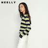 NEELLY纳俪商场同款春季新款显白绿色条纹针织衫女高级感穿搭上衣N25022A01071 商品缩略图0