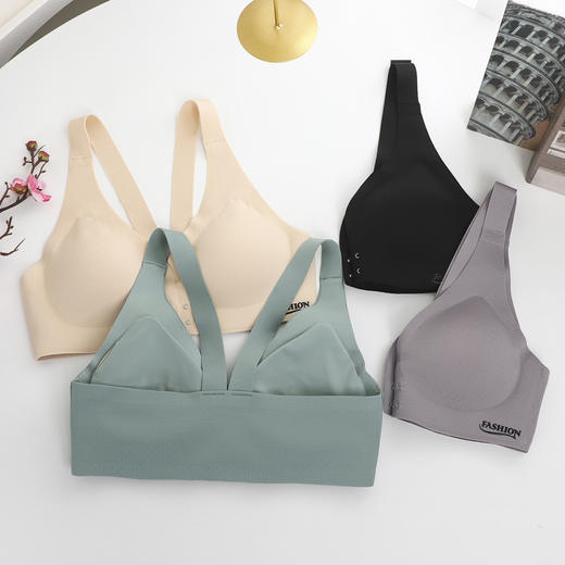 【超值2件装】花姿彤前开扣无痕内衣 无钢圈 乳胶杯可拆卸 无束缚自由舒适 塑造完美曲线 多色多码 商品图13