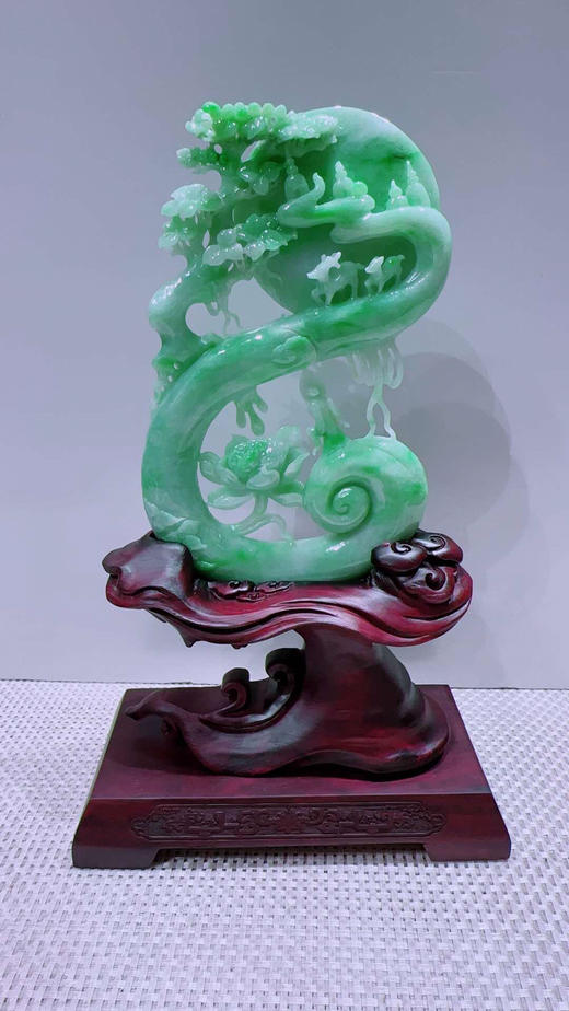 620824翡翠摆件【璐璐发财 鹿鹿相伴】 商品图5