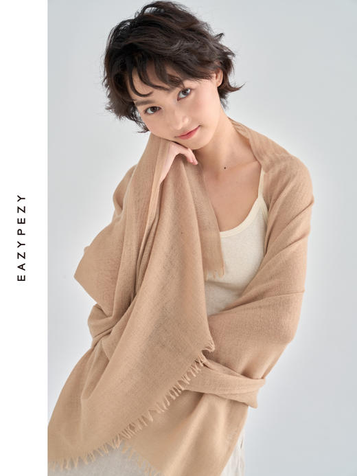 60支精纺羊绒披肩 商品图2