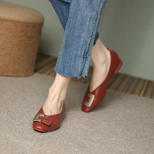 REREJOY方头法式奶奶单鞋 商品图9