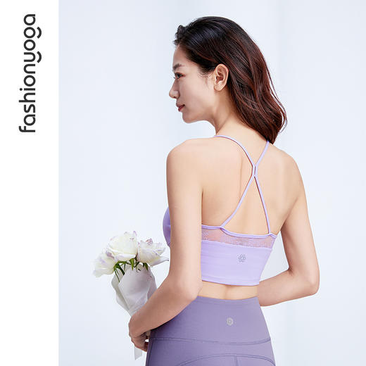 FC13104凡圣瑜伽优雅气质蕾丝拼接BRA 商品图9