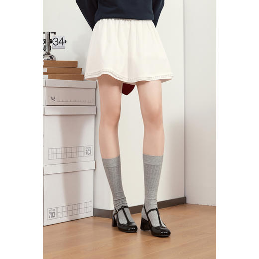 【严选】诗凡黎A字蕾丝花边蓬蓬裙2025年春新款甜美俏皮时尚百搭显瘦短裙7G2240141 商品图0