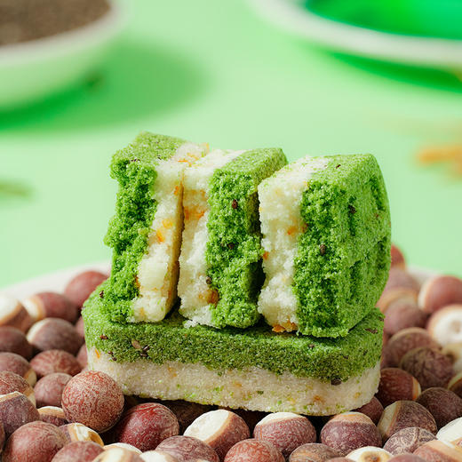 【匠心工艺❗️茉莉龙井芡实糕】茶歇伴侣，感受糕点和龙井茉莉的搭配，享受味觉的极致体验，真材实料爱看得见，特价下午茶休闲零食小吃，早餐代餐糕点L 商品图3