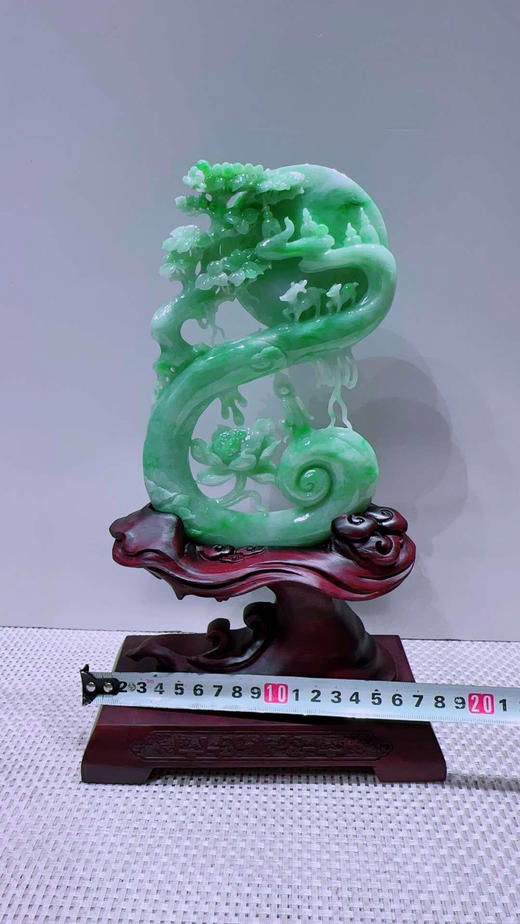 620824翡翠摆件【璐璐发财 鹿鹿相伴】 商品图1