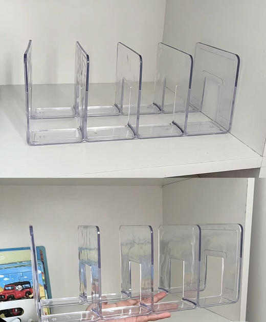 天才舍亚克力透明四联书立 商品图1