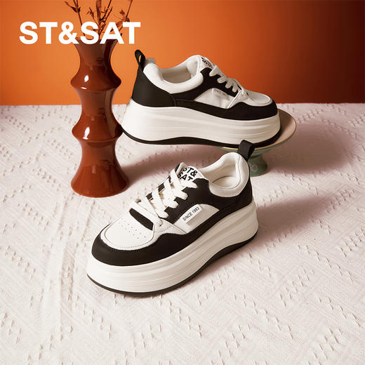 【绒里可选】星期六学院风熊猫拼色运动休闲鞋SSC3112E38/SSC411DERB 商品图7