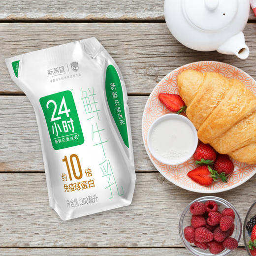 新希望爱克林24小时巴氏鲜牛乳200mL 商品图3