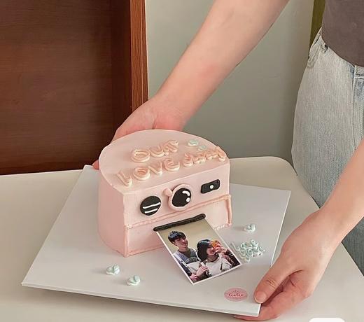 【臻品系列】---【卡通拍立得相机数码蛋糕】联系客服发照片--情人节蛋糕 商品图0