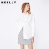 NEELLY纳俪商场同款春季同款简约纯白衬衫女韩版宽松百搭短衬衣N25024B04553 商品缩略图0