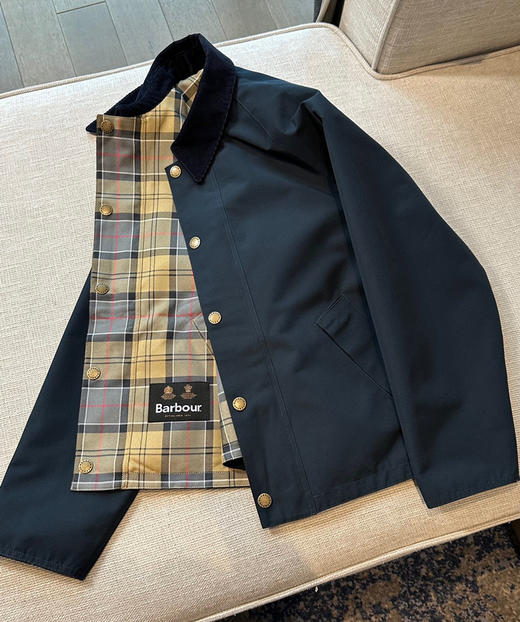 Barbour 原单男女两面穿无蜡夹克外套020601 商品图7
