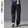 PINLI品立春季新款黑色休闲直筒牛仔长裤百搭男士GD251116015 商品缩略图3