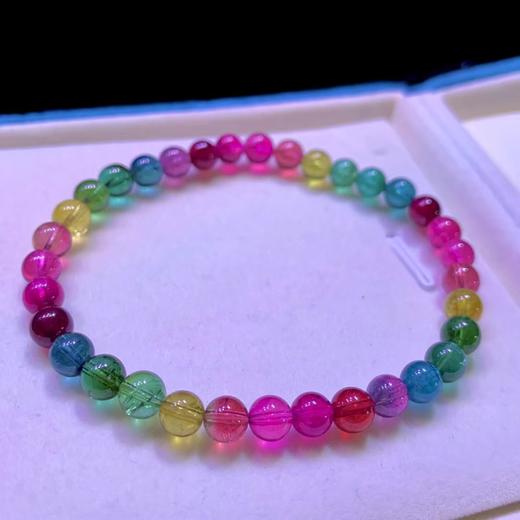 6mm单圈彩虹碧玺手串 商品图3