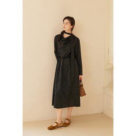 （合作款）HeyDress新中式荡领飘带连衣裙