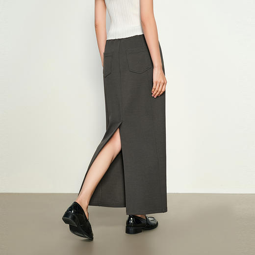 NEELLY纳俪商场同款春季新款修身包臀半身裙女高腰显瘦直筒裙N25022E01091 商品图1