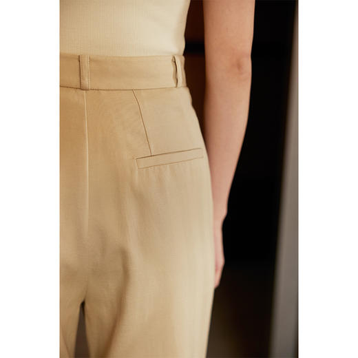 HeyDress双褶裥休闲直筒裤 商品图2