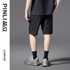 PINLI品立2025春夏新款男士简约休闲宽松短裤潮牌百搭黑色五分裤B252117017 商品缩略图2