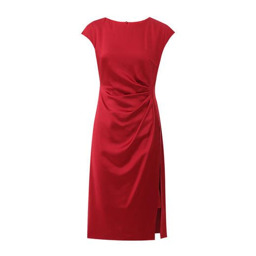 EITIE爱特爱夏季新款洋气气质高腰显瘦飞袖礼服连衣裙7777408 商品图11