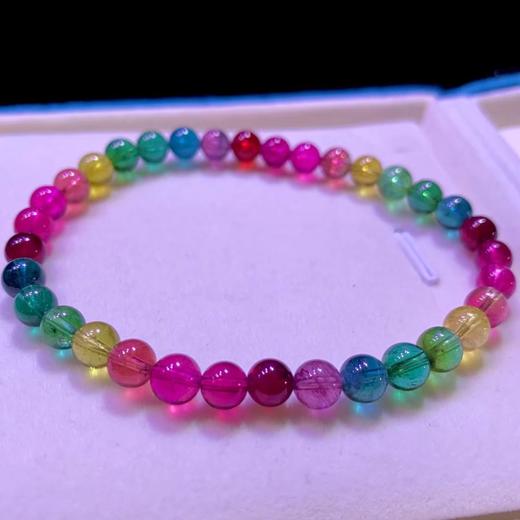 6mm单圈彩虹碧玺手串 商品图1