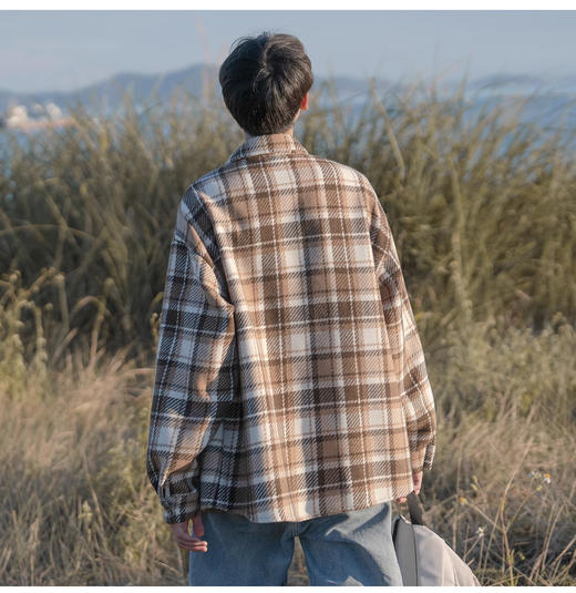 裁缝学苑MQ54 翻领夹克落肩格子衬衫纸样衬衣男装上衣样板打版裁剪 商品图4