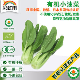 全国发货满额包邮 新鲜有机蔬菜 小油菜250g 欧盟认证彩虹雨农场