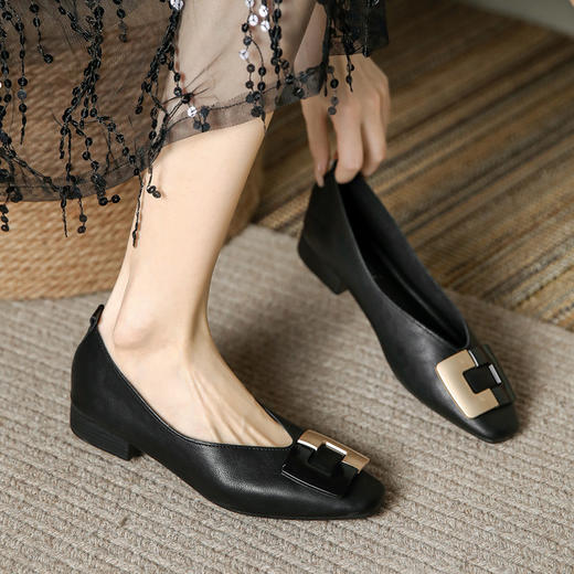 REREJOY方头法式奶奶单鞋 商品图4