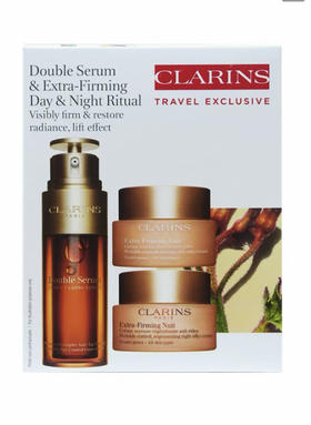 【海关保税直发】Clarins娇韵诗弹簧三件套-日霜50ml+晚霜50ml+双萃精华50ml-会员5折