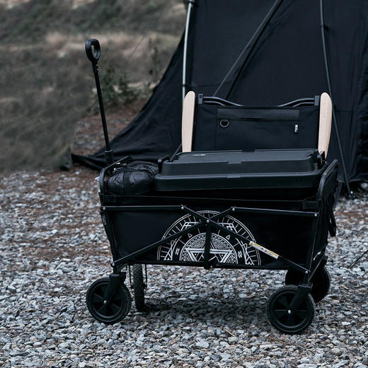 牧高笛（MOBIGARDEN）精致露营系列 星际折叠拖车黑色图腾款（BS款）NX22689004  商品图0