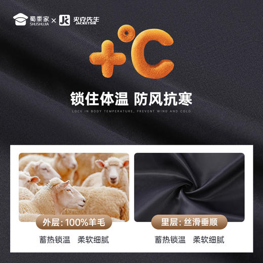 【精纺羊毛商务夹克】通勤翻领夹克 免烫抗皱长袖外套JT402 商品图6