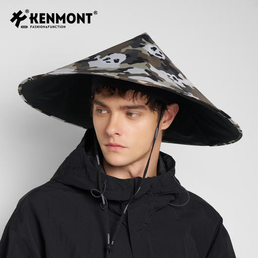 卡蒙晴雨两用黑胶防晒帽帽头戴式可折叠伞帽户外遮阳KM-6168/6127/6126 商品图7